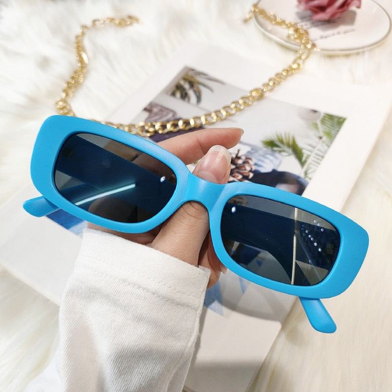 Emosnia Stylish Y2k Sunglasses Women Man Fashion Small Rectangle Candy Shades Men Pink Green Sun Glasses Occhiali Da Sole Donna
