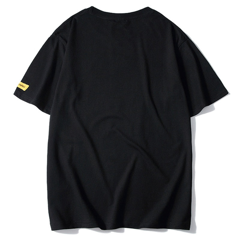 Aolamegs T Shirt Men Accident Printed Men's Tee Shirts Short Sleeve T Shirt Fashion High Street Tees Hip Hop Streetwear Clothing