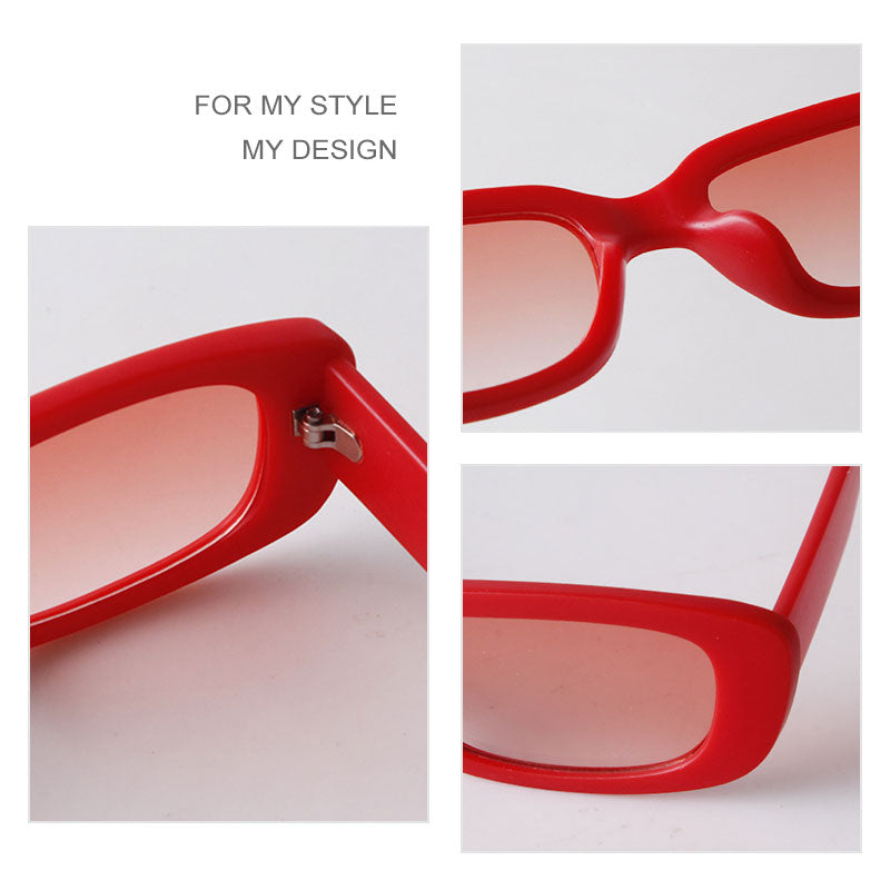 Emosnia Stylish Y2k Sunglasses Women Man Fashion Small Rectangle Candy Shades  Men Pink Green Sun Glasses Occhiali Da Sole Donna
