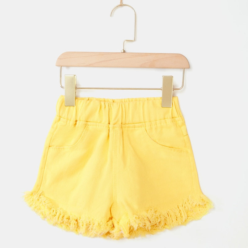 IENENS Kids Baby Girls Summer Denim Clothing Shorts Pants Jeans Clothes Children Girl Casual Short Trousers Infant Bottoms