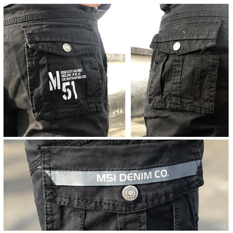 BAPAI Men's Fashion Work Pants Outdoor Wear-resistant Mountaineering Trousers Work Clothes Street Fashion Cargo Pants