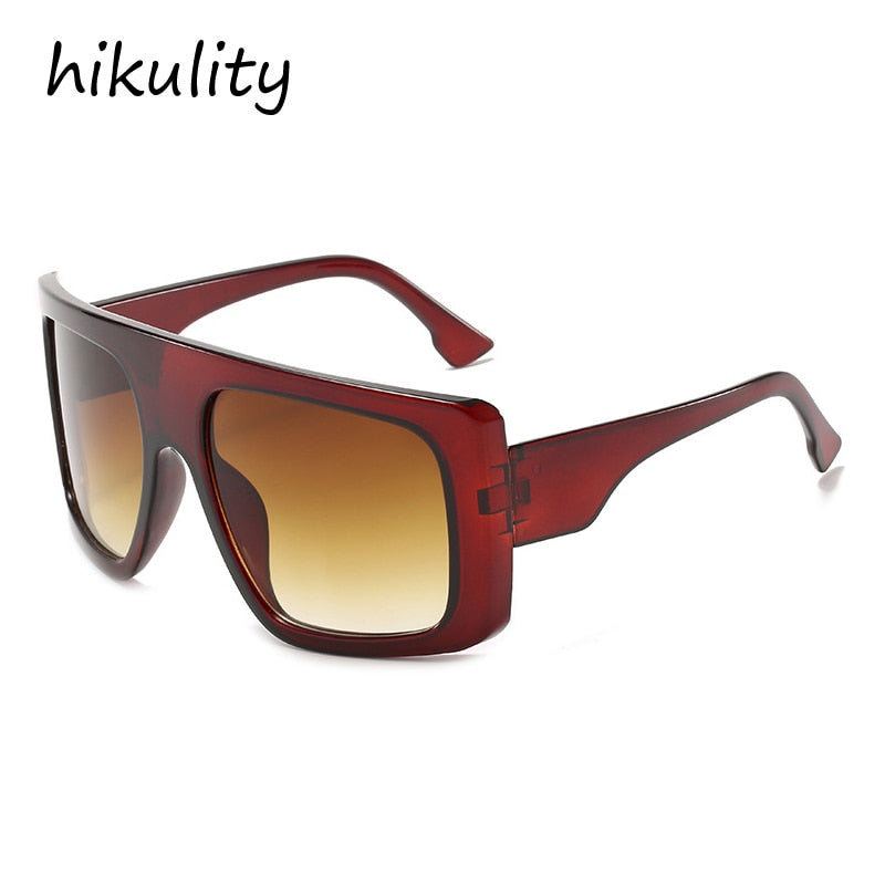 wholesale oversize one piece square women sunglasses 2020 new fashion vintage big shield sun glasses men hip hop gradient shades