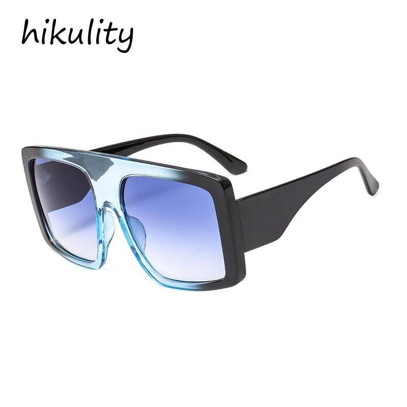 wholesale oversize one piece square women sunglasses 2020 new fashion vintage big shield sun glasses men hip hop gradient shades