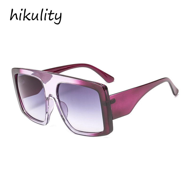 wholesale oversize one piece square women sunglasses 2020 new fashion vintage big shield sun glasses men hip hop gradient shades