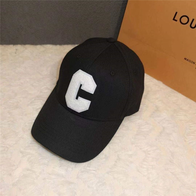 Baseball Cap Hip Hop Street Solid C Letter Adjustable Hat For Men Blue White Trucker Caps Outdoor Sport Dancer Hat