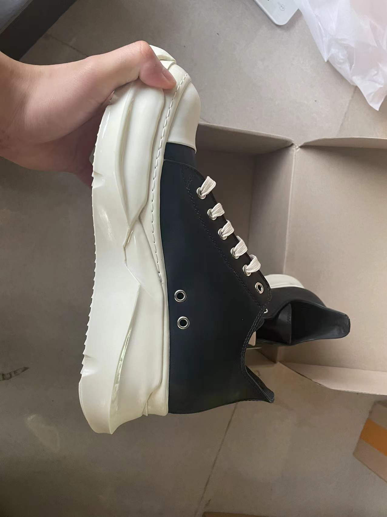 Rick Hip Hop Brand Fashion Thick Bottom Men's Sneakers Owens Men's Casual Shoes Women's Sports Shoes Women's Sneakers Y2k