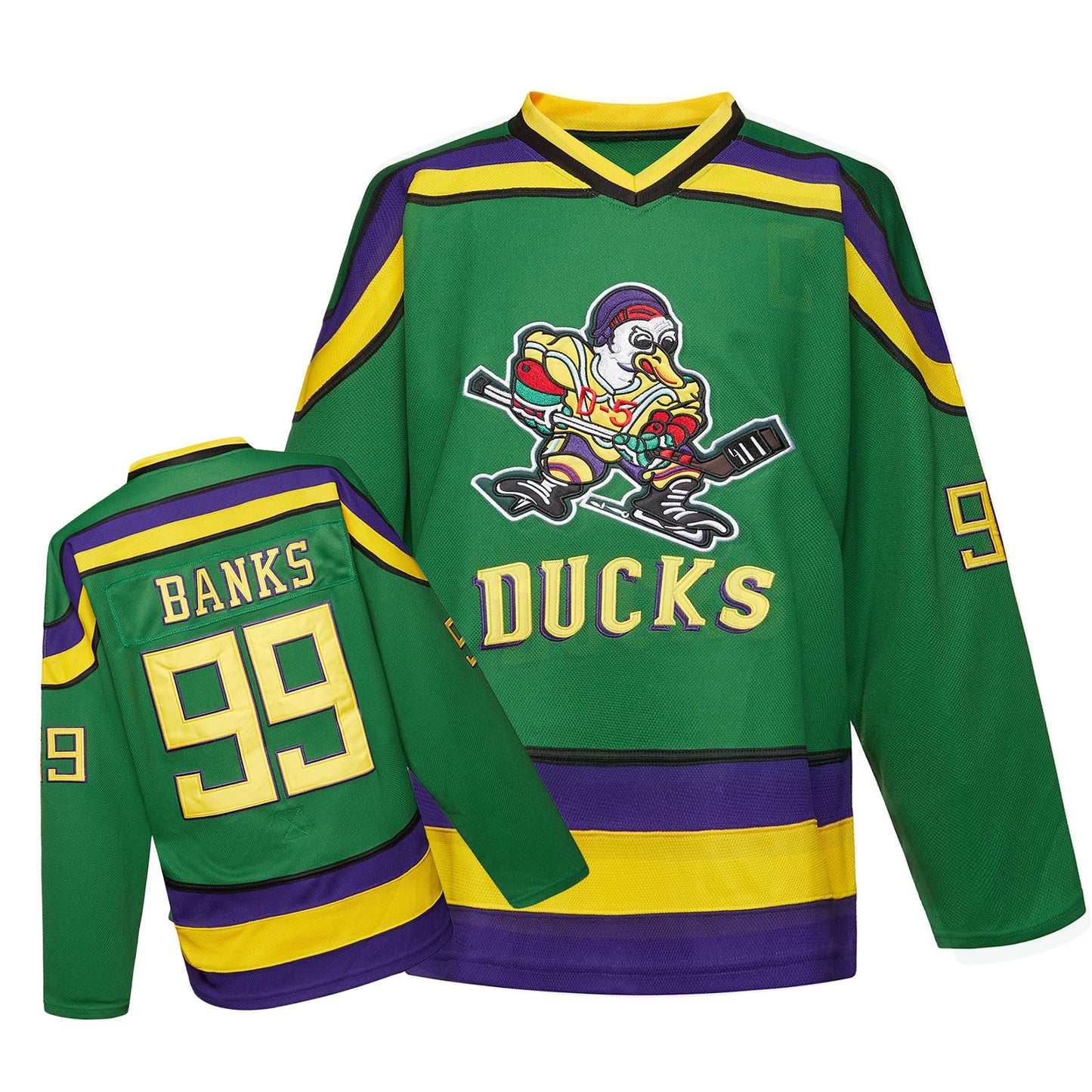 HAN DUCK Embroidery hockey jersey street shirt #96 CONWAY #99 BANKS
