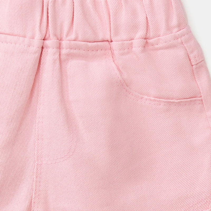 IENENS Kids Baby Girls Summer Denim Clothing Shorts Pants Jeans Clothes Children Girl Casual Short Trousers Infant Bottoms