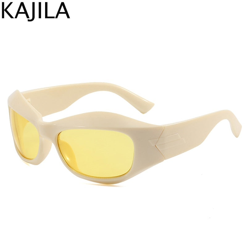 Cyberpunk Y2K Sunglasses Women Men Sports Square Sun Glasses Ladies 2022 Luxury Brand Punk Gold Sliver Eyewear Shades UV400