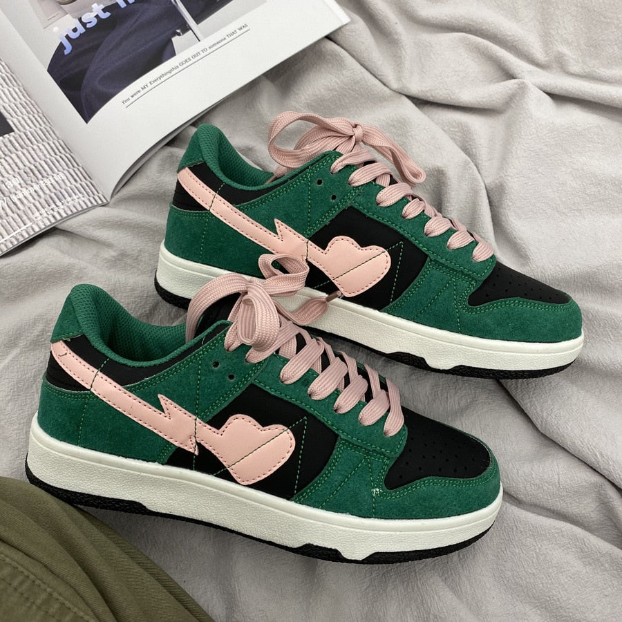 Y2K shoes Women Shoes Sneakers Japanese Female Student Classic Designer high top Round Head Platform Men Women Vulcanized Shoes