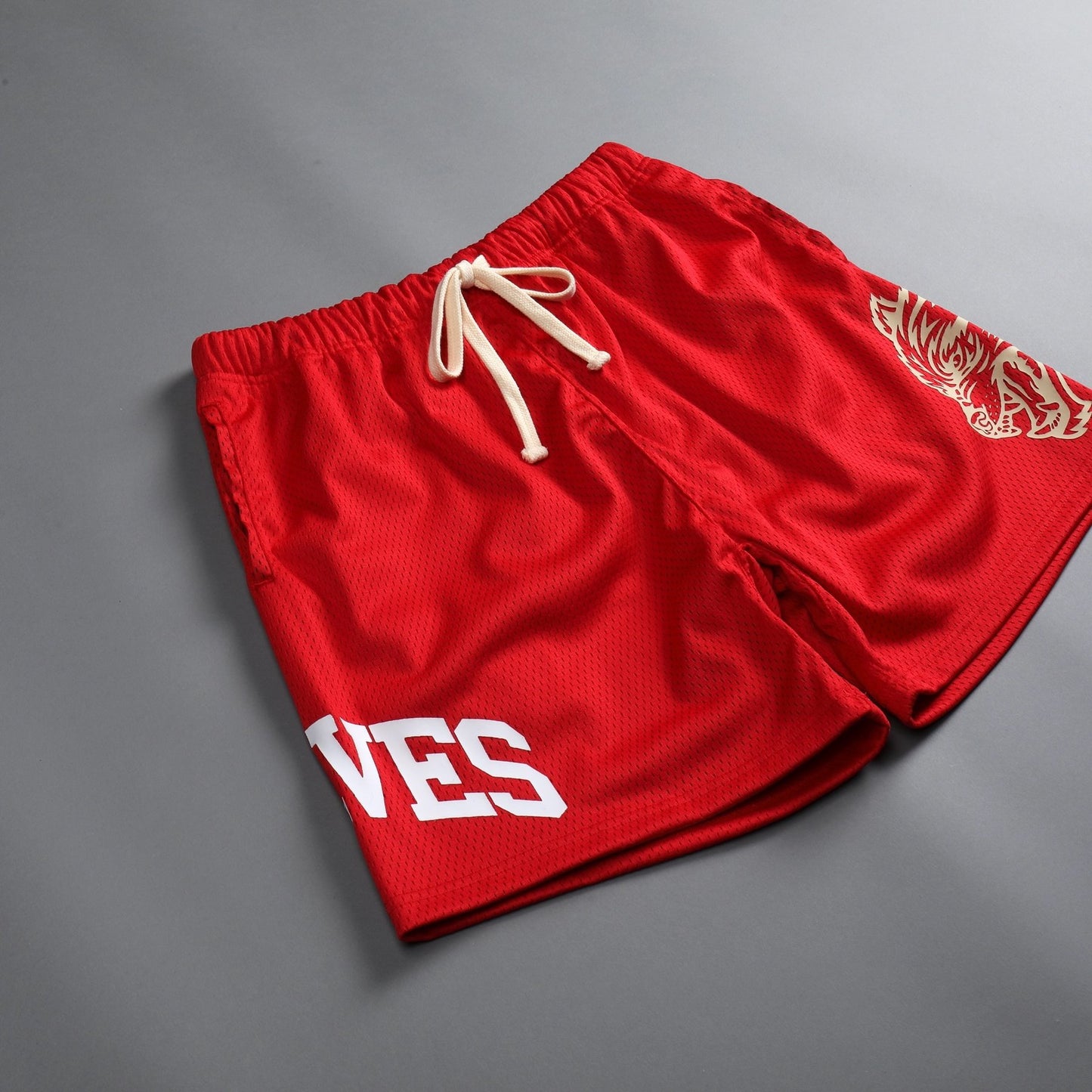 2023 New Street Fashion Men's Summer Mesh Breathable Shorts Casual Style Fitness Jogging Workout Men's Gym Green Sports Shorts