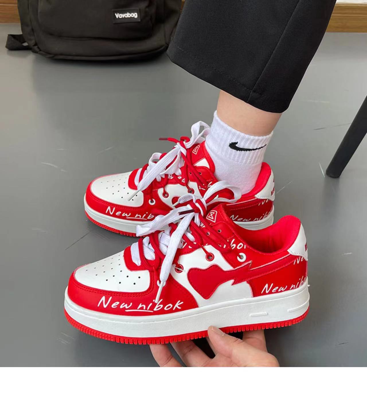 Y2K shoes Women Shoes Sneakers Japanese Female Student Classic Designer high top Round Head Platform Men Women Vulcanized Shoes