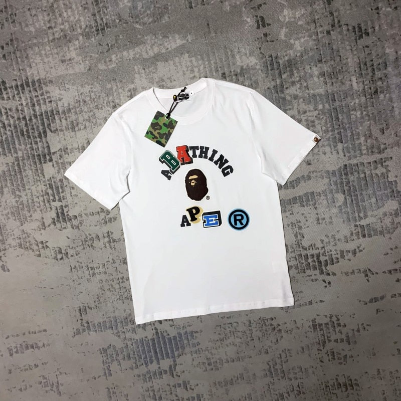 Fashion design Bape T-shirt short-sleeved Ape Head BATHING STAR print loose cotton youth popular short-sleeved T-shirt