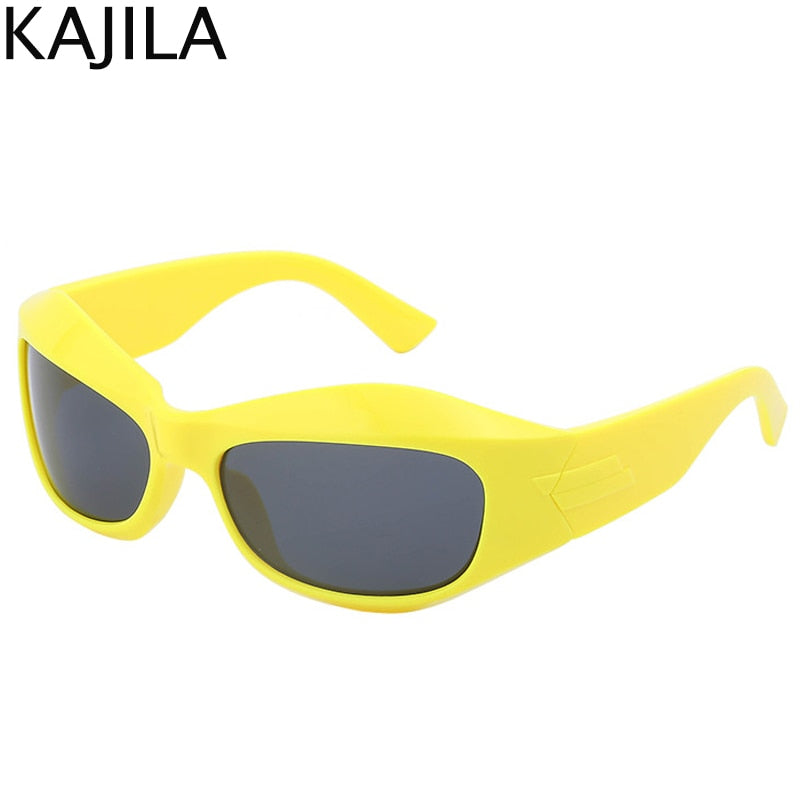 Cyberpunk Y2K Sunglasses Women Men Sports Square Sun Glasses Ladies 2022 Luxury Brand Punk Gold Sliver Eyewear Shades UV400