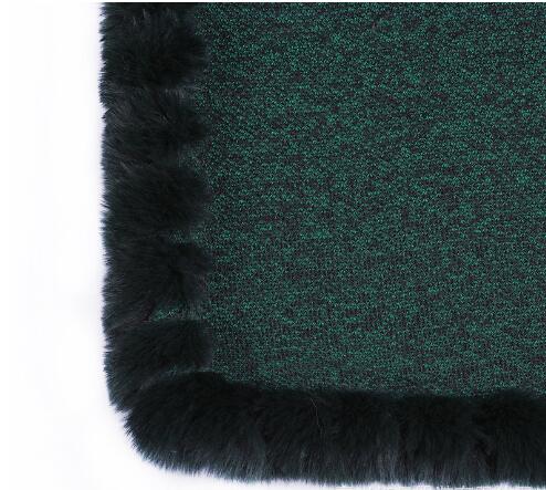 10 Colors Velvet Warm Pullover Cloak Winter Hole Faux Rabbit Fur  Street Wear Women Capes Solid Poncho Knitted O Neck Loose Coat