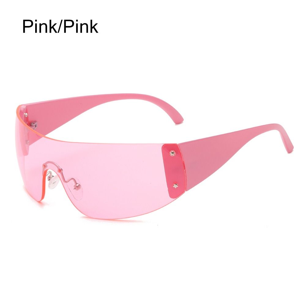 Punk One Piece Sunglasses Goggle New Y2k Luxury Brand Sun Glasses Shades Eyewear UV400 Five Star Glasses Sports Sun Glasses