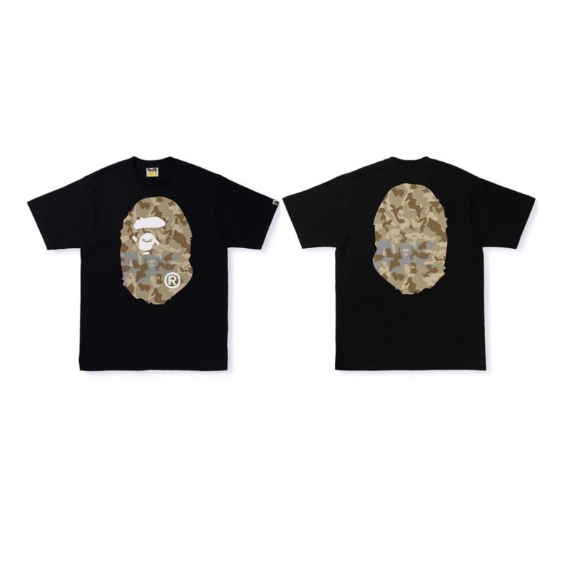 Fashion design Bape T-shirt short-sleeved Ape Head BATHING STAR print loose cotton youth popular short-sleeved T-shirt