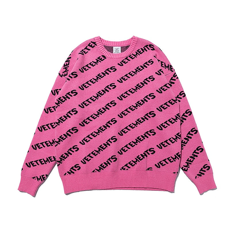 2023 Fall Winter Men Women Couple High Quality Knitting McQueen Sweater