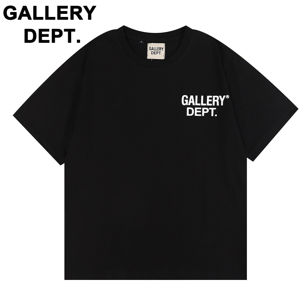 GALLERY DEPT 2023 Summer Men's New T-shirts Alphabet Printed Tshirt Loose Cotton Short Sleeves For Men And Women