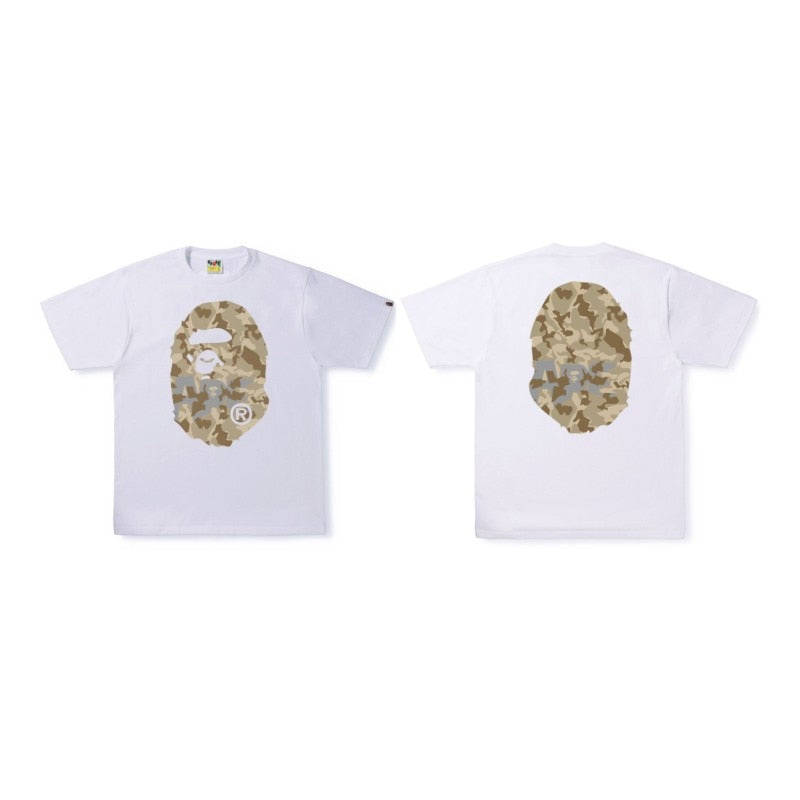 Fashion design Bape T-shirt short-sleeved Ape Head BATHING STAR print loose cotton youth popular short-sleeved T-shirt