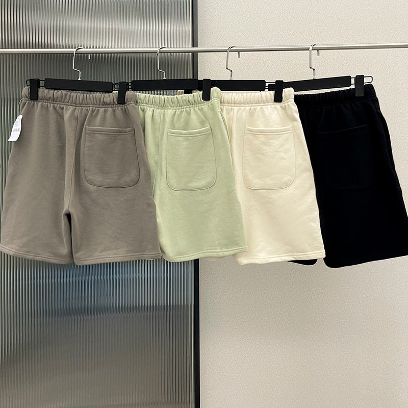 Essentials Oversized Men's Summer Shorts Women High Street Loose Basketball Casual Pants Hip Hop Streetwear Running Shorts