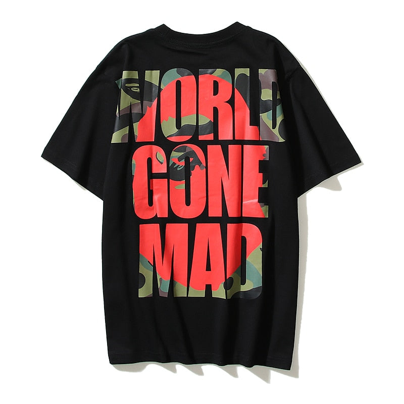 Fashion design Bape T-shirt short-sleeved Ape Head BATHING STAR print loose cotton youth popular short-sleeved T-shirt