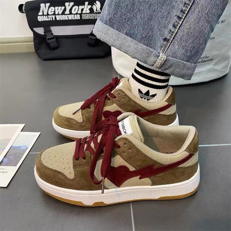 Y2K shoes Women Shoes Sneakers Japanese Female Student Classic Designer high top Round Head Platform Men Women Vulcanized Shoes