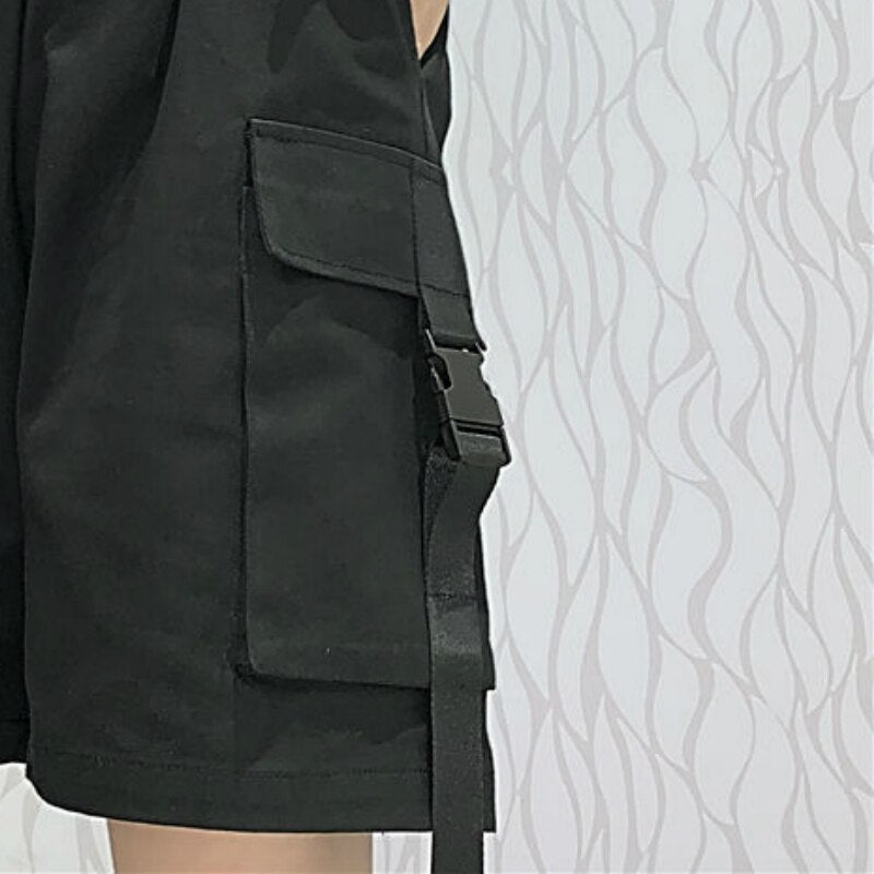 Shorts Women Summer Knee-length Wide-leg Boyfriend Safari Style Ulzzang BF Street Wear Chic All-match Casual Unisex Fashion New