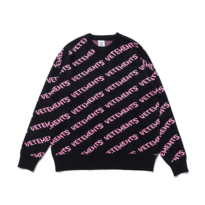 2023 Fall Winter Men Women Couple High Quality Knitting McQueen Sweater