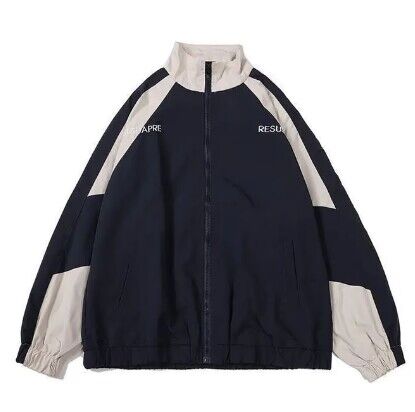 Retro Streetwear Motorcycle Baseball Jackets Mens Harajuku Letter Embroidery Patchwork Coats Casual Loose Varsity Jacket Unisex