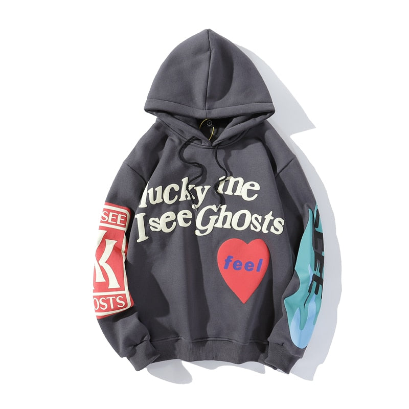 Baggy Pullover Sweatshirts Men Urban Streetwear Jesus Is King Print Hoodie Plus Velvet Hip Hop Kanye Hooded Sweatshirts