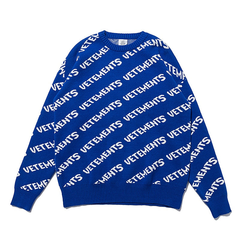 2023 Fall Winter Men Women Couple High Quality Knitting McQueen Sweater