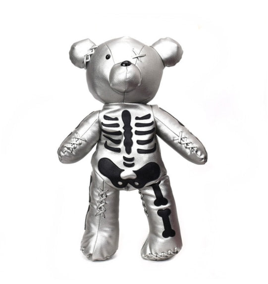 Fashion Skeleton Bear Female Backpack Punk Style School Bags Designer Backpacks for Adolescent Girls Gifts