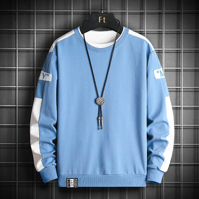 Modemarke Hip Hop Männer Hoodies Herbst Herren Sweatshirts neue lässige feste Pullover Street Wear Kleidung Herren Harajuku Tops