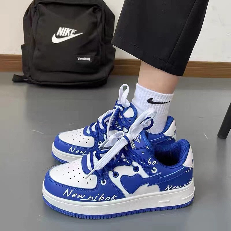 Y2K shoes Women Shoes Sneakers Japanese Female Student Classic Designer high top Round Head Platform Men Women Vulcanized Shoes