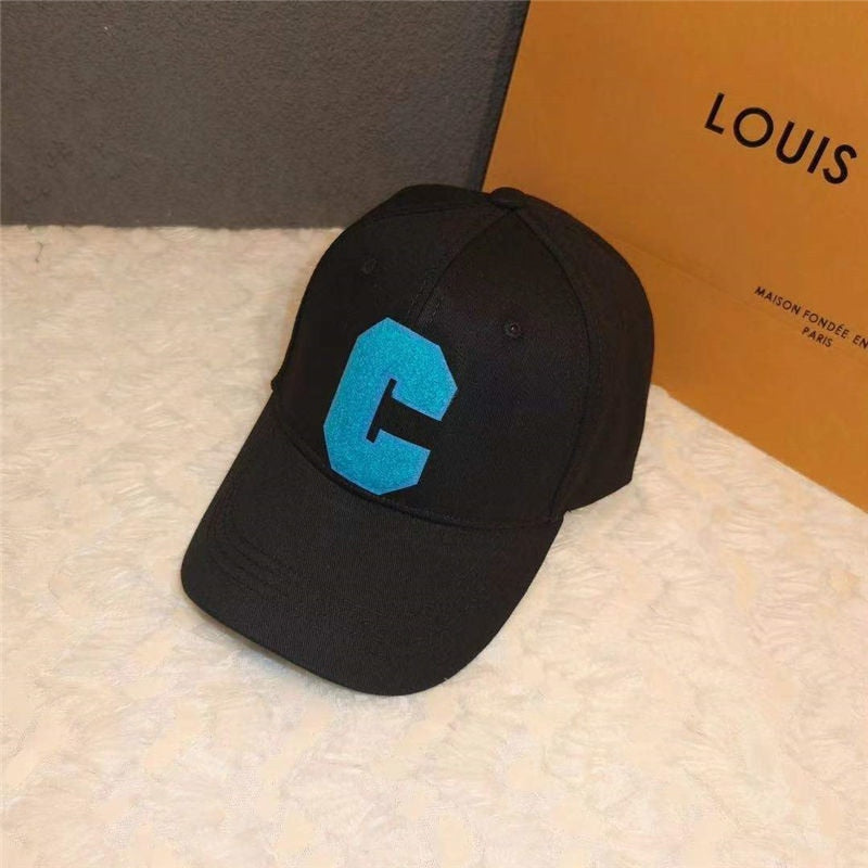 Baseball Cap Hip Hop Street Solid C Letter Adjustable Hat For Men Blue White Trucker Caps Outdoor Sport Dancer Hat