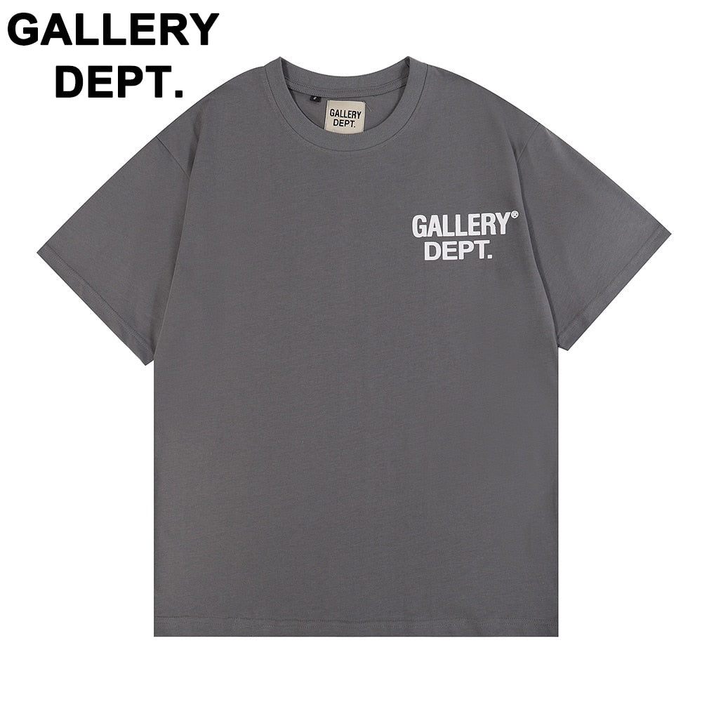 GALLERY DEPT 2023 Summer Men's New T-shirts Alphabet Printed Tshirt Loose Cotton Short Sleeves For Men And Women