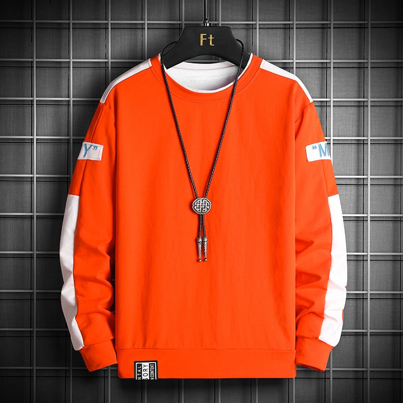 Modemarke Hip Hop Männer Hoodies Herbst Herren Sweatshirts neue lässige feste Pullover Street Wear Kleidung Herren Harajuku Tops
