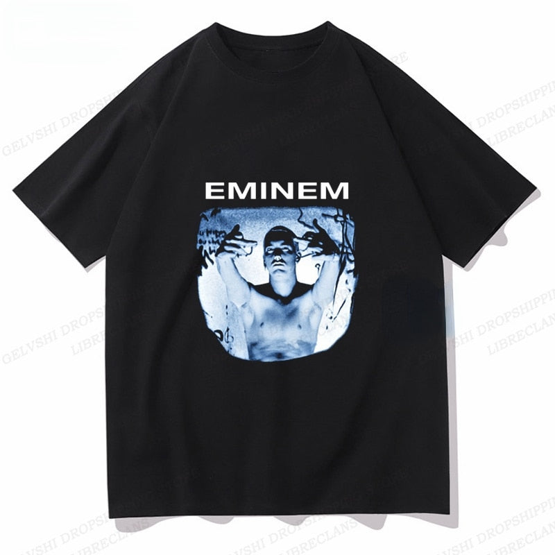 Summer Eminem T Shirt Men Fashion T-shirt Cotton Tshirt Kids Hip Hop Tops Tees Women Tshirt Y2k Camiseta Boy Tees Clothes Rapper