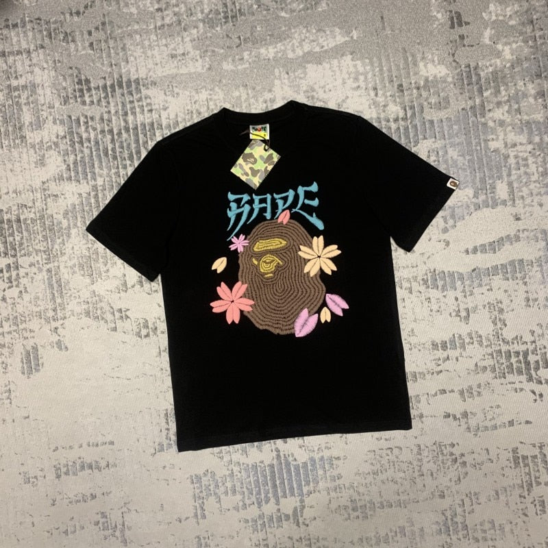 Fashion design Bape T-shirt short-sleeved Ape Head BATHING STAR print loose cotton youth popular short-sleeved T-shirt