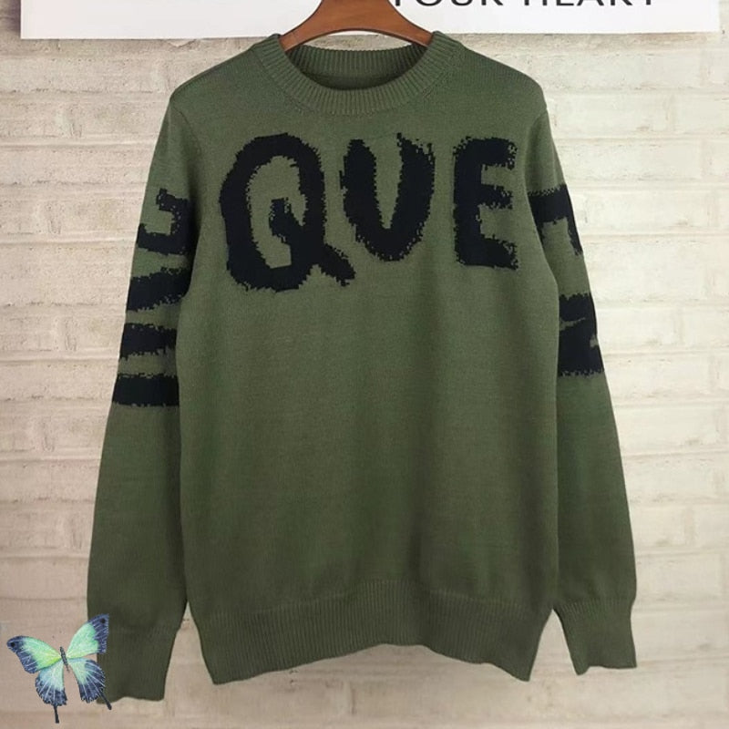 2023 Fall Winter Men Women Couple High Quality Knitting McQueen Sweater