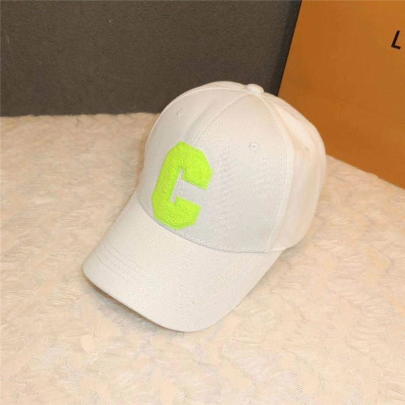 Baseball Cap Hip Hop Street Solid C Letter Adjustable Hat For Men Blue White Trucker Caps Outdoor Sport Dancer Hat