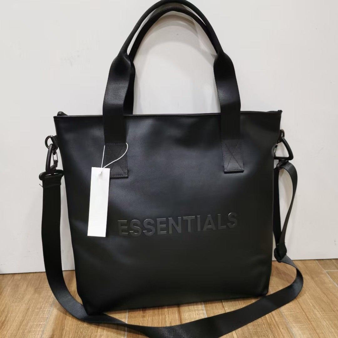Essentials High Quality Large Capacity Shopping Bags For Women Tote Bags PU Leather Female Shoulder bag Retro Mens Handbags