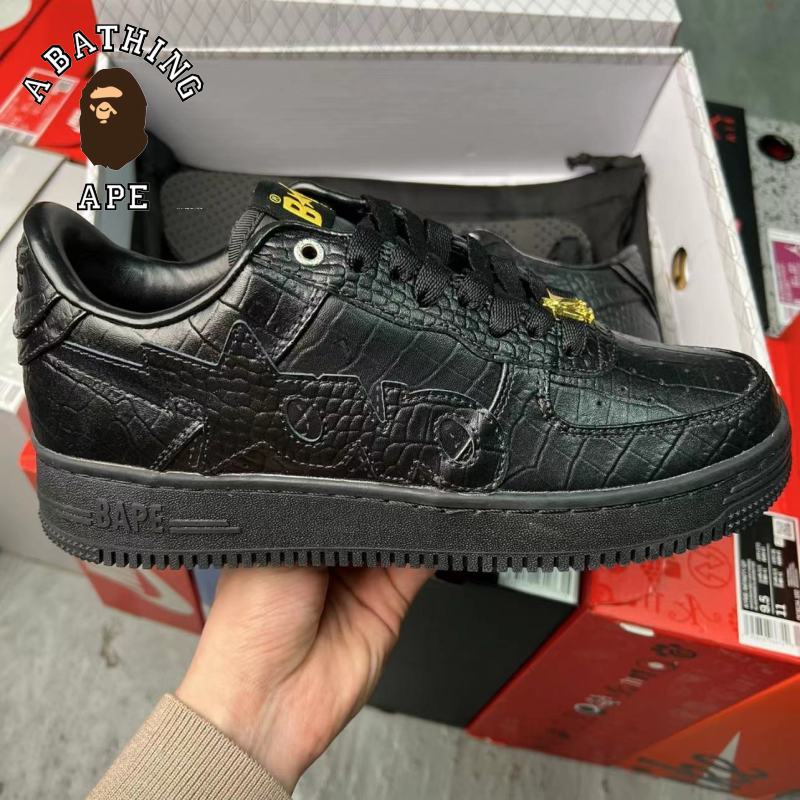 A BAThing APE BAPESTA SK8 DUNK White Black Ovo Co Branded Street Fashion Vibe Low Top Casual Sports Shoes Board Shoes