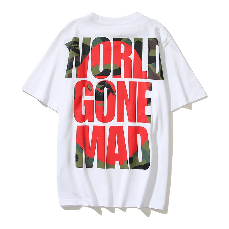 Fashion design Bape T-shirt short-sleeved Ape Head BATHING STAR print loose cotton youth popular short-sleeved T-shirt