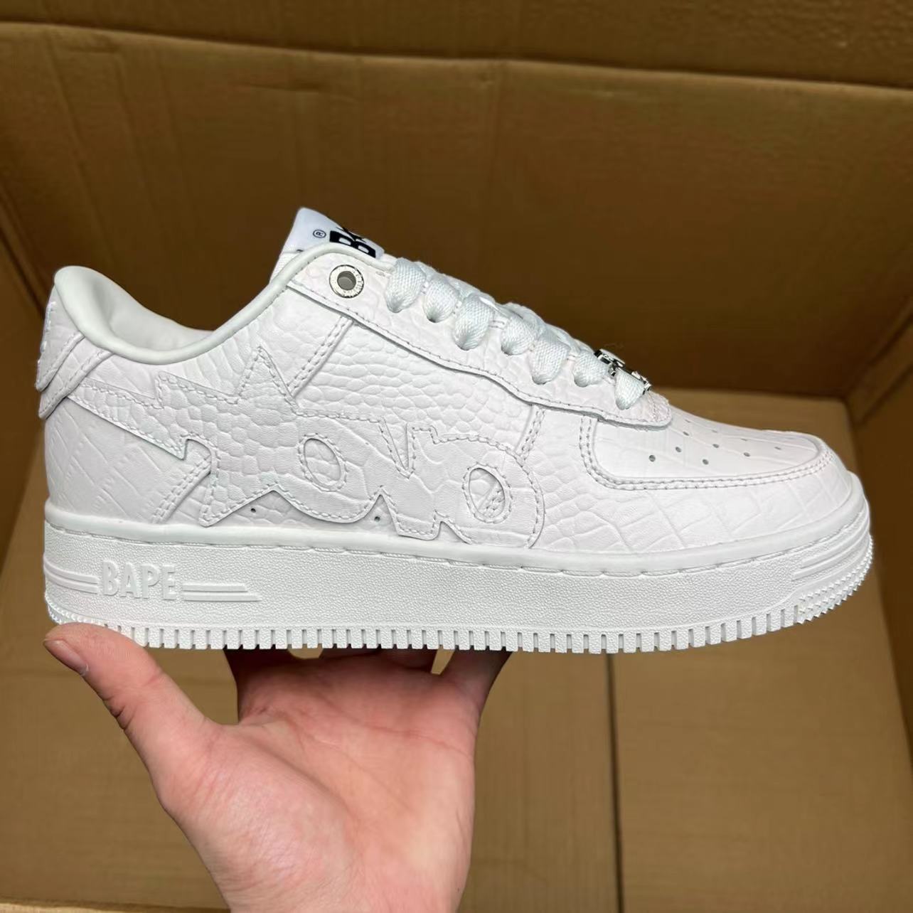 A BAThing APE BAPESTA SK8 DUNK White Black Ovo Co Branded Street Fashion Vibe Low Top Casual Sports Shoes Board Shoes