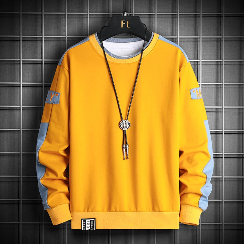 Modemarke Hip Hop Männer Hoodies Herbst Herren Sweatshirts neue lässige feste Pullover Street Wear Kleidung Herren Harajuku Tops