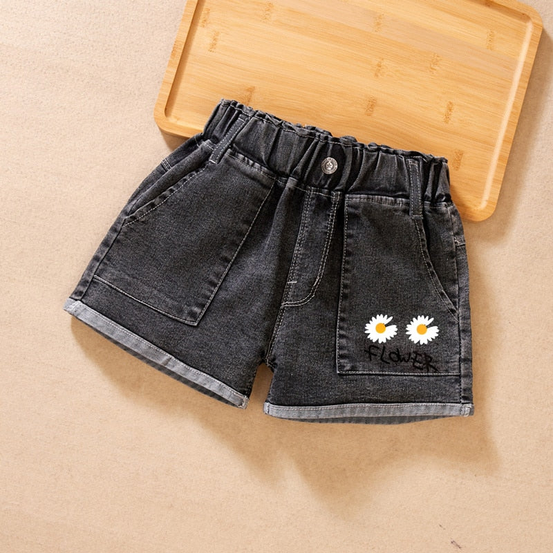 IENENS Kids Baby Girls Summer Denim Clothing Shorts Pants Jeans Clothes Children Girl Casual Short Trousers Infant Bottoms