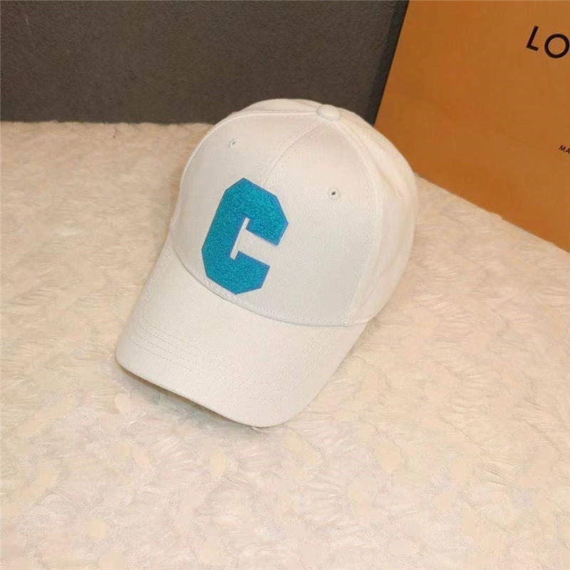 Baseball Cap Hip Hop Street Solid C Letter Adjustable Hat For Men Blue White Trucker Caps Outdoor Sport Dancer Hat