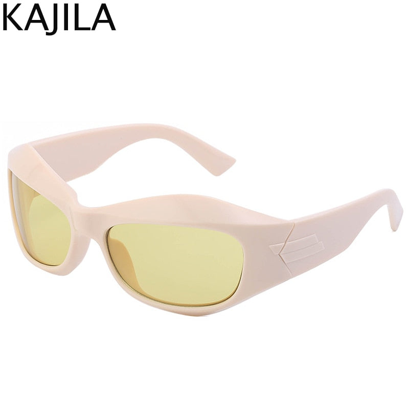 Cyberpunk Y2K Sunglasses Women Men Sports Square Sun Glasses Ladies 2022 Luxury Brand Punk Gold Sliver Eyewear Shades UV400